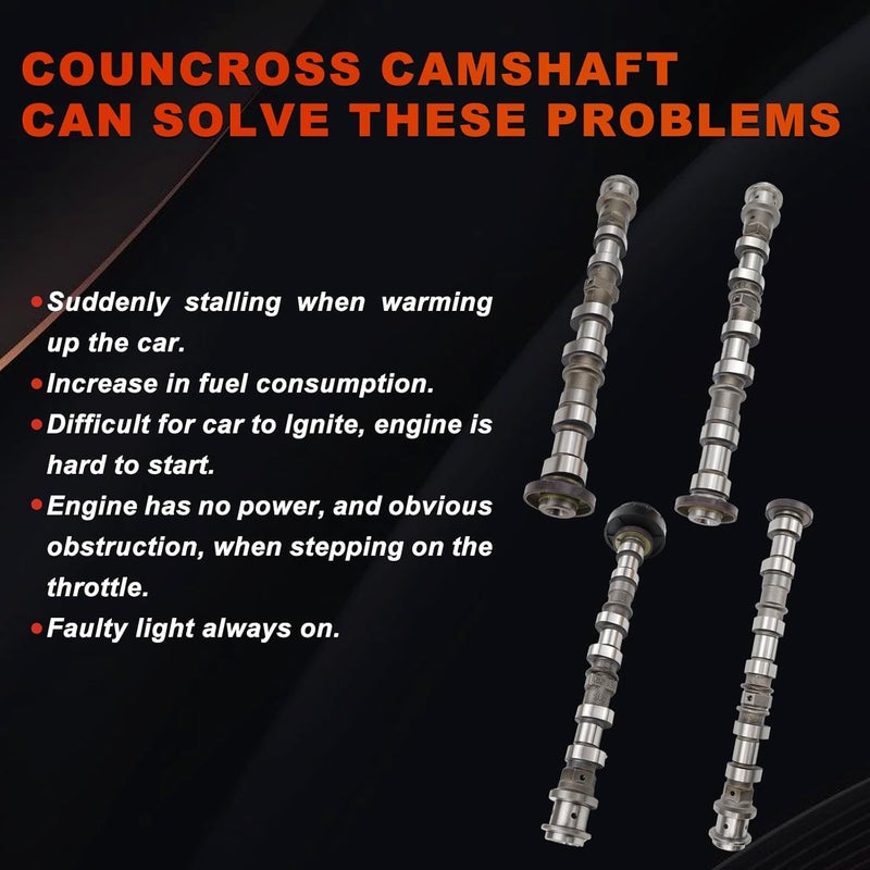 councross 5184380AF Right Side Intake Camshaft Compatible withr Dodge RAM 1500 Avenger Challenger Charger Durango Chrysler 200 300 Voyager Jeep Wrangler Grand Cherokee Promaster, 3.6L V6 5184380AG - Image 5